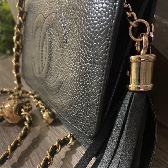 ⚜️🖤 Chanel WOC Pearl Crush Style Adjustable Crossbody Chain BumBag WaistBag - Picture 6 of 15